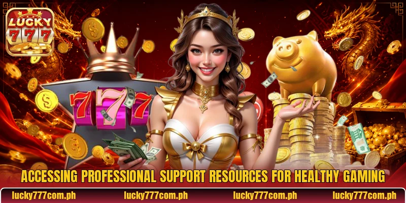 Accessing professional support resources for healthy gaming