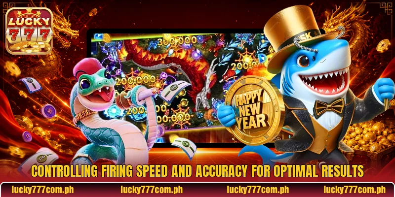 Controlling firing speed and accuracy for optimal results