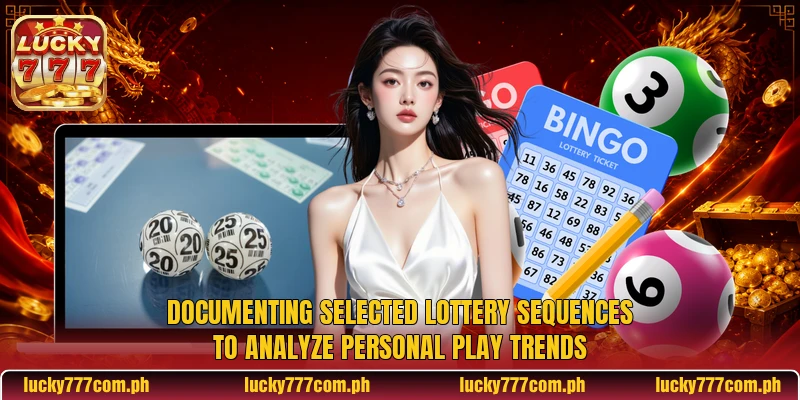Documenting selected lottery sequences to analyze personal play trends