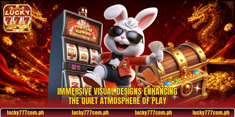 Immersive visual designs enhancing the quiet atmosphere of play