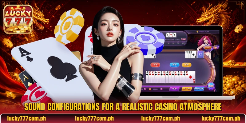 Sound configurations for a realistic casino atmosphere Sound configurations for a realistic casino atmosphere